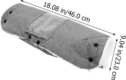 Insulated Stroller Hand Mittens for Windproof and Warm Pushchair Gloves Detachable Design for Easy Attachment Comfortable Material for Cold Weather Use