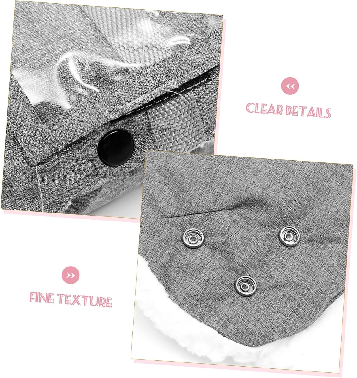 Insulated Stroller Hand Mittens for Windproof and Warm Pushchair Gloves Detachable Design for Easy Attachment Comfortable Material for Cold Weather Use