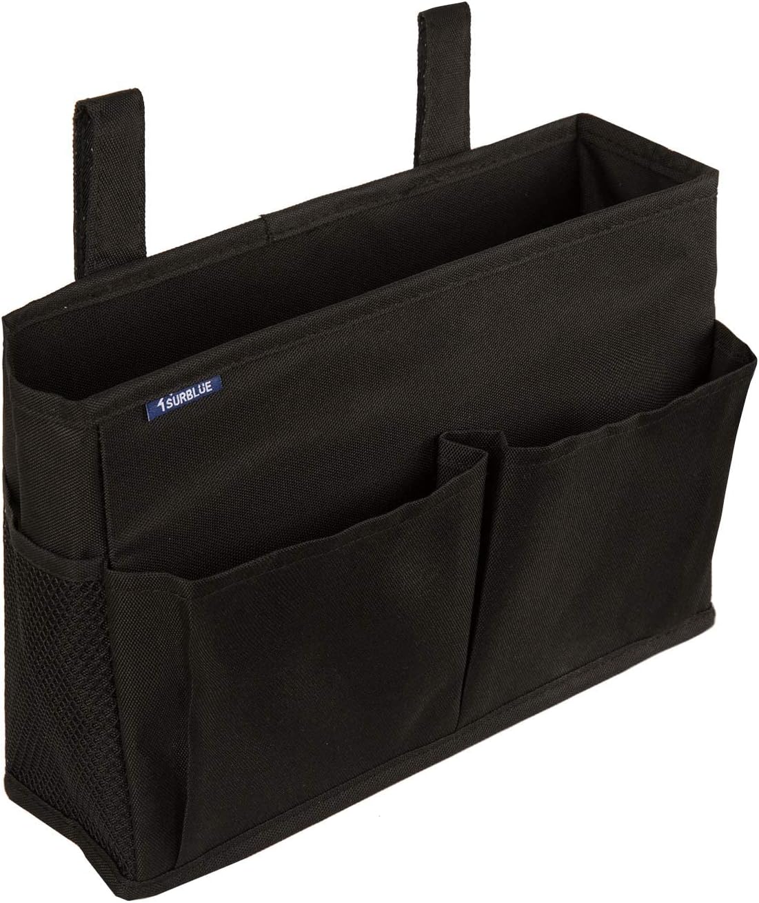 Bedside Caddy Hanging Bed Organizer Storage Bag Pocket for Bunk and Hospital Beds, College Dorm Rooms Baby Bed Rails,Camp (8 Pockets),Gray