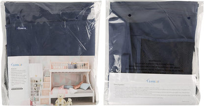 Bedside Caddy Hanging Bed Organizer Storage Bag Pocket for Bunk and Hospital Beds, College Dorm Rooms Baby Bed Rails,Camp (8 Pockets),Gray