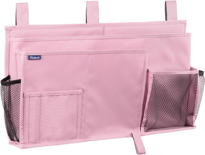 Bedside Caddy Hanging Bed Organizer Storage Bag Pocket for Bunk and Hospital Beds, College Dorm Rooms Baby Bed Rails,Camp (8 Pockets),Gray