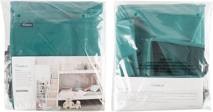 Bedside Caddy Hanging Bed Organizer Storage Bag Pocket for Bunk and Hospital Beds, College Dorm Rooms Baby Bed Rails,Camp (8 Pockets),Gray