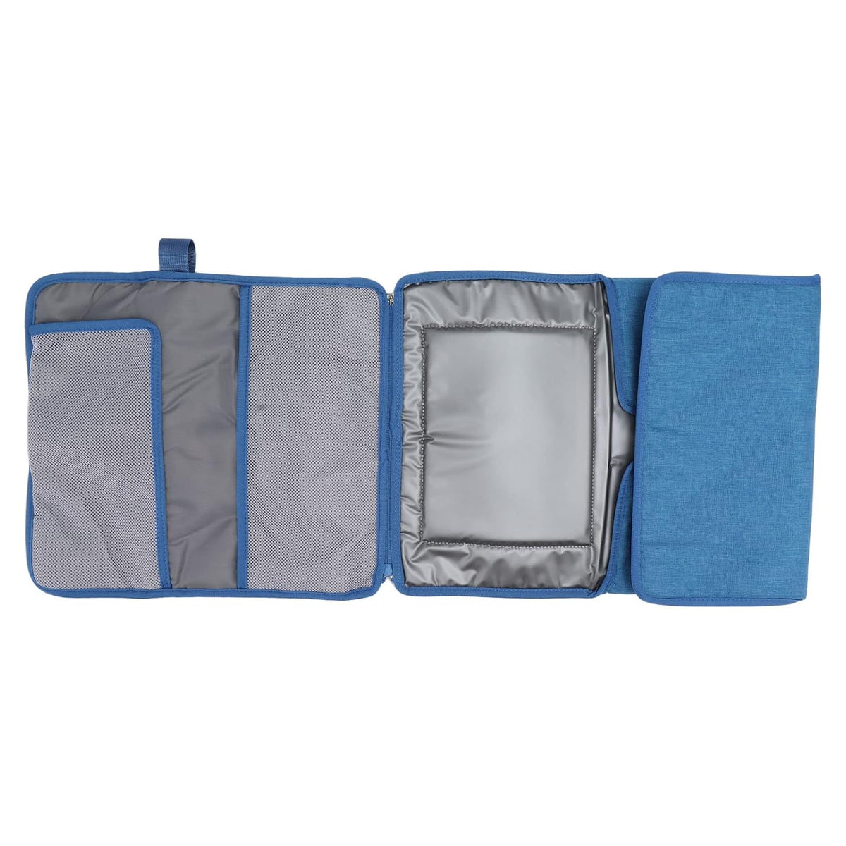 Portable Baby Diaper Changing Mat, Foldable Diaper Changing Pad with Multi Storage Pockets, Soft Skin - Friendly Oxford Cloth Travel Changing Station for On - the - Go (Grey)
