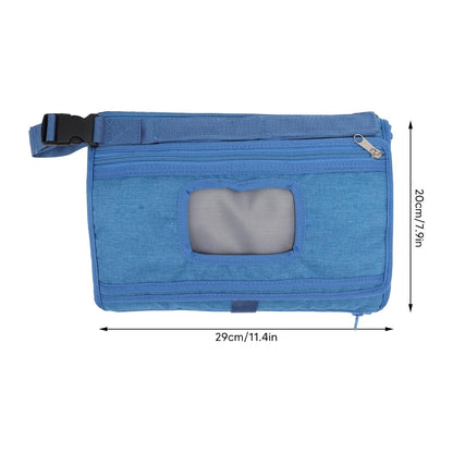 Portable Baby Diaper Changing Mat, Foldable Diaper Changing Pad with Multi Storage Pockets, Soft Skin - Friendly Oxford Cloth Travel Changing Station for On - the - Go (Grey)