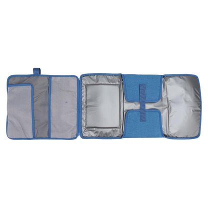 Portable Baby Diaper Changing Mat, Foldable Diaper Changing Pad with Multi Storage Pockets, Soft Skin - Friendly Oxford Cloth Travel Changing Station for On - the - Go (Grey)