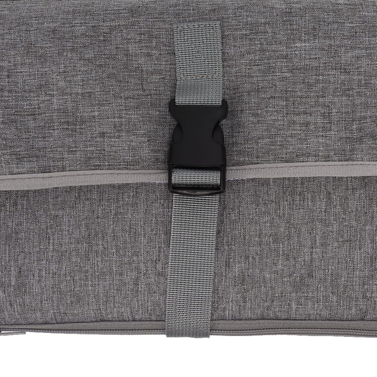 Portable Baby Diaper Changing Mat, Foldable Diaper Changing Pad with Multi Storage Pockets, Soft Skin - Friendly Oxford Cloth Travel Changing Station for On - the - Go (Grey)