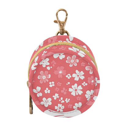 Pretty White Flowers Baby Pacifier Holder Case, Dustproof Portable Storage Box for Diaper Bag Purse, Pacifier Storage Container for Boys & Girls