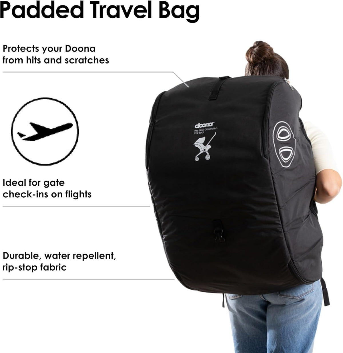 Padded Travel Bag, Black