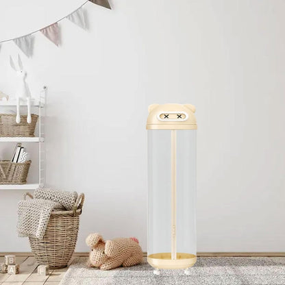 Toy Storage Basket Container Organizer Bin Display Box Plush Toy Bin Transparent PET Material Stable Space Saving Suitable for Playroom Bedroom, Yellow S