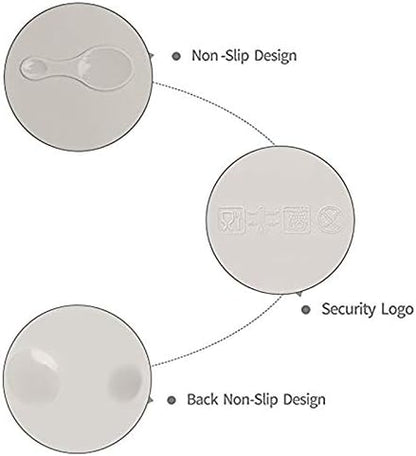 Silicone Baby Suction Plate Mat Anti-Slip Placemat Foldable Food Fruit Child Infant Dinner Plate Tableware for Home and Travel Use, Grey