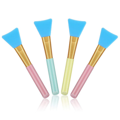 4pcs Silicone Face Mask Applicators, Hairless Facial Brushes for Mud