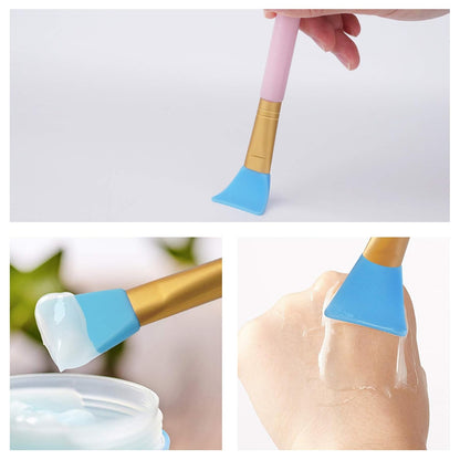 4pcs Silicone Face Mask Applicators, Hairless Facial Brushes for Mud