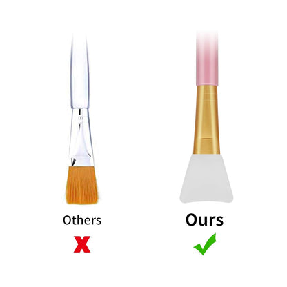4pcs Silicone Face Mask Applicators, Hairless Facial Brushes for Mud