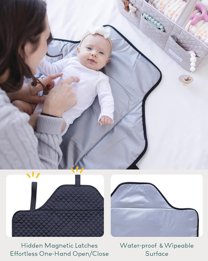 Diaper Caddy + Portable Changing Pad Bundle