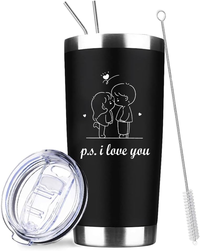 To My Bestie Tumbler 20oz - Gifts for Best Friend Women, My Soul Sister,Side Kick Cup - Stainless Steel Insulated Travel Mug with Lid - Christmas Birthday Friendship Present for BFF,Female Friend,Sis