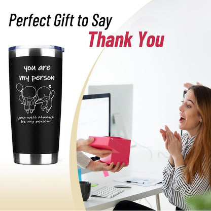 To My Bestie Tumbler 20oz - Gifts for Best Friend Women, My Soul Sister,Side Kick Cup - Stainless Steel Insulated Travel Mug with Lid - Christmas Birthday Friendship Present for BFF,Female Friend,Sis