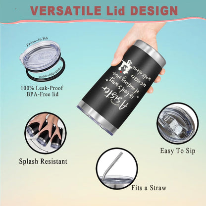 To My Bestie Tumbler 20oz - Gifts for Best Friend Women, My Soul Sister,Side Kick Cup - Stainless Steel Insulated Travel Mug with Lid - Christmas Birthday Friendship Present for BFF,Female Friend,Sis