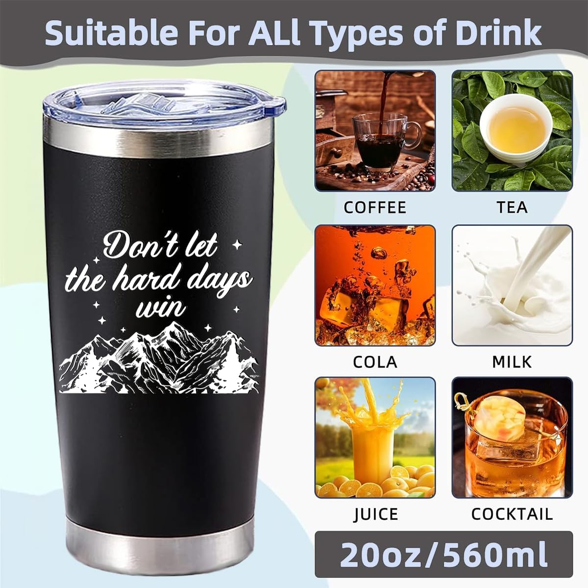 To My Bestie Tumbler 20oz - Gifts for Best Friend Women, My Soul Sister,Side Kick Cup - Stainless Steel Insulated Travel Mug with Lid - Christmas Birthday Friendship Present for BFF,Female Friend,Sis