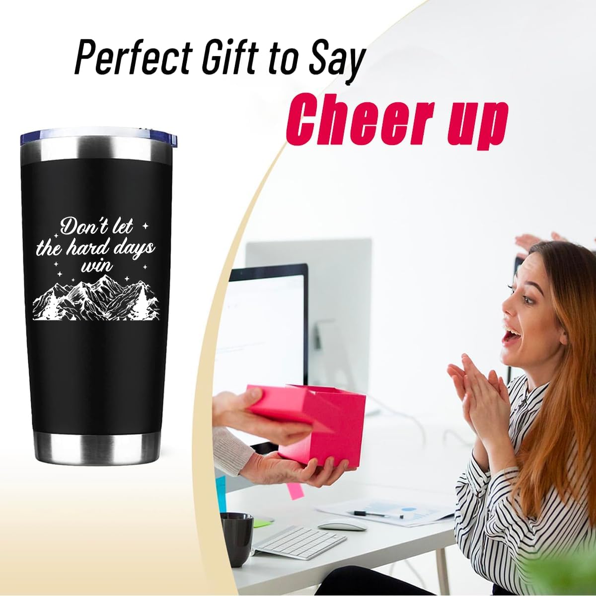 To My Bestie Tumbler 20oz - Gifts for Best Friend Women, My Soul Sister,Side Kick Cup - Stainless Steel Insulated Travel Mug with Lid - Christmas Birthday Friendship Present for BFF,Female Friend,Sis