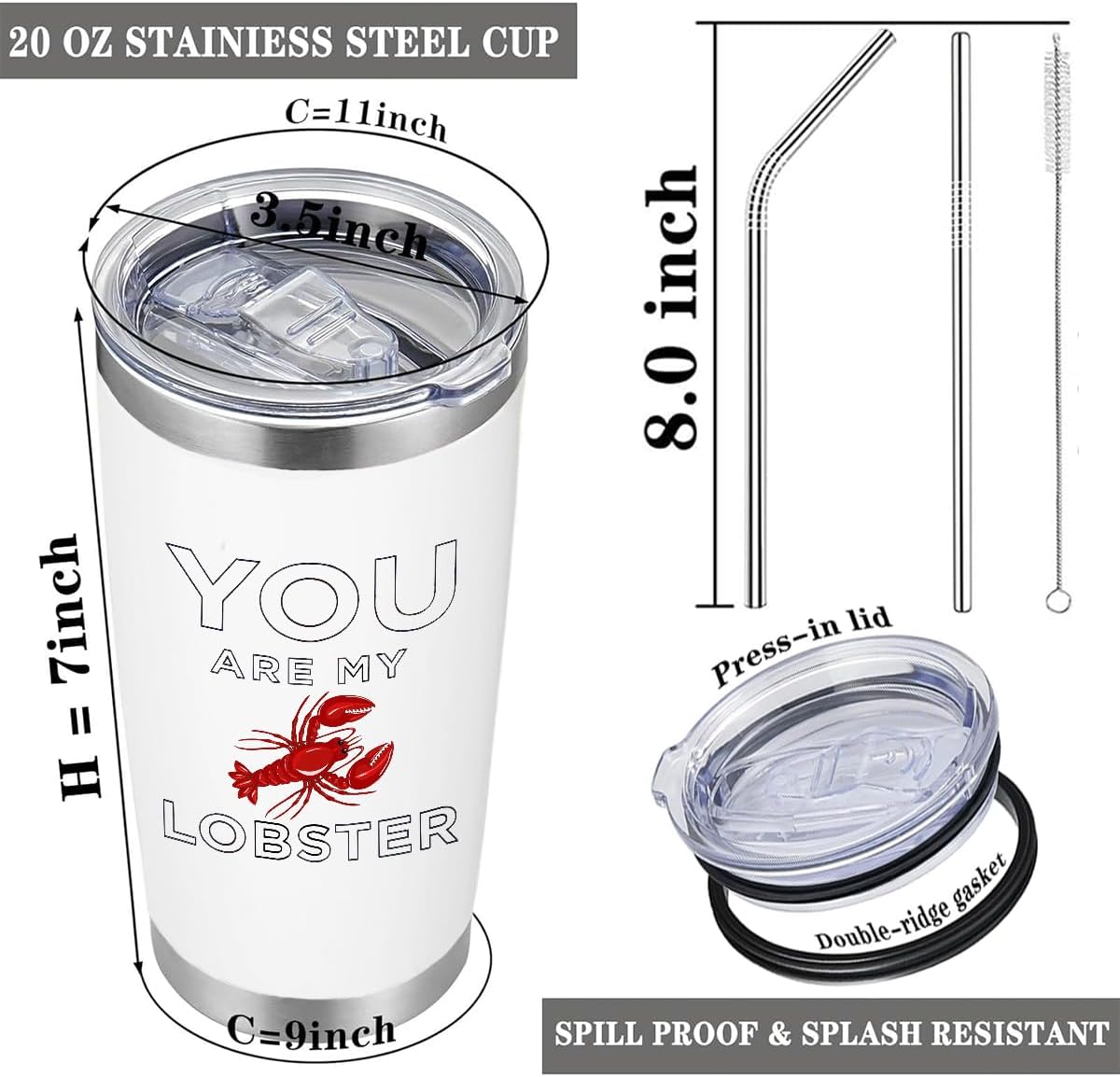To My Bestie Tumbler 20oz - Gifts for Best Friend Women, My Soul Sister,Side Kick Cup - Stainless Steel Insulated Travel Mug with Lid - Christmas Birthday Friendship Present for BFF,Female Friend,Sis