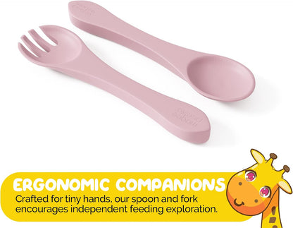 Silicone Feeding Set in Yellow including all Baby Dinnerware set - Food Grade Silicone (6 Piece Set)