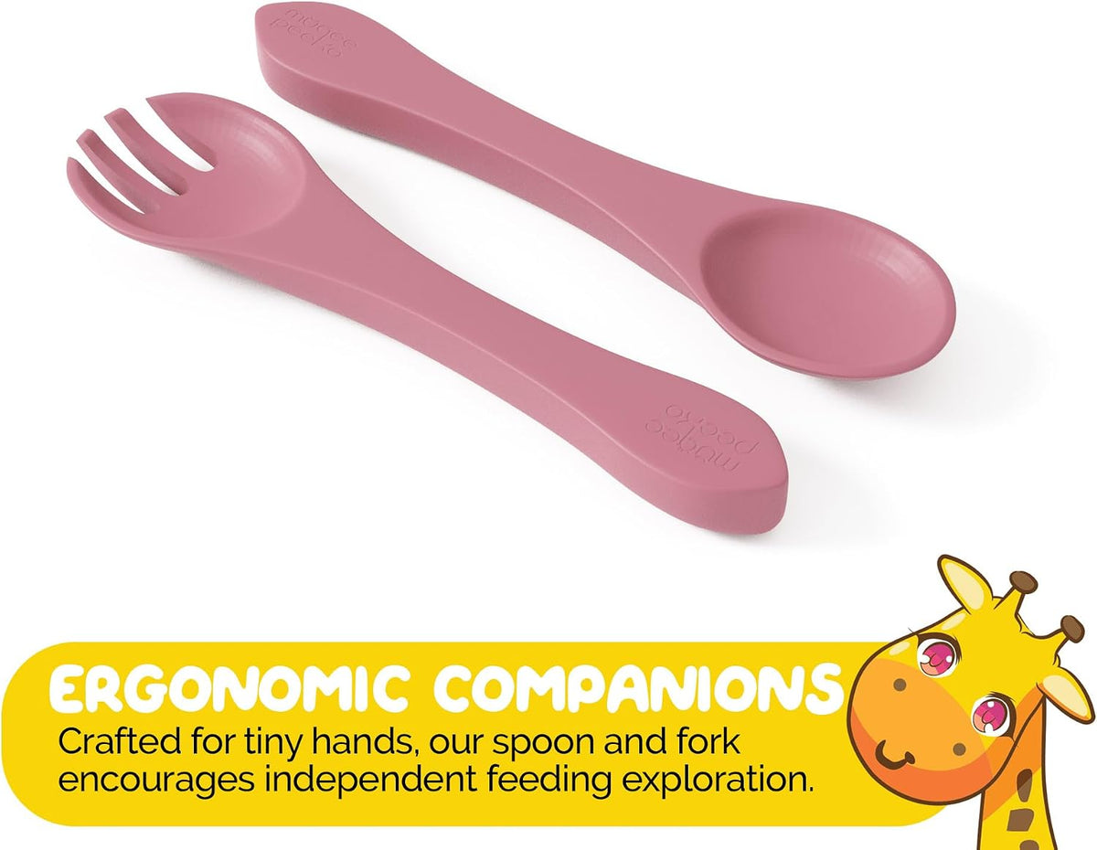 Silicone Feeding Set in Yellow including all Baby Dinnerware set - Food Grade Silicone (6 Piece Set)