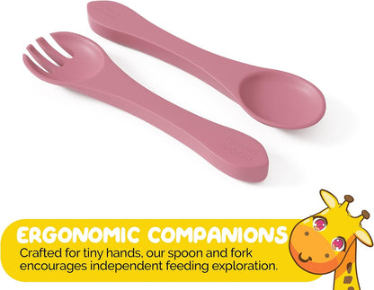 Silicone Feeding Set in Yellow including all Baby Dinnerware set - Food Grade Silicone (6 Piece Set)