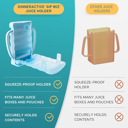 Sip Wiz - Baby Pouch Holder No Squeeze Pouch Food Pouches & Juice Box Holder - Anti-Squeeze Yogurt Pouch Reusable Toddler Essentials
