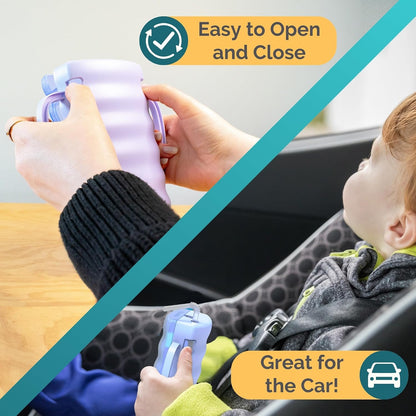 Sip Wiz - Baby Pouch Holder No Squeeze Pouch Food Pouches & Juice Box Holder - Anti-Squeeze Yogurt Pouch Reusable Toddler Essentials
