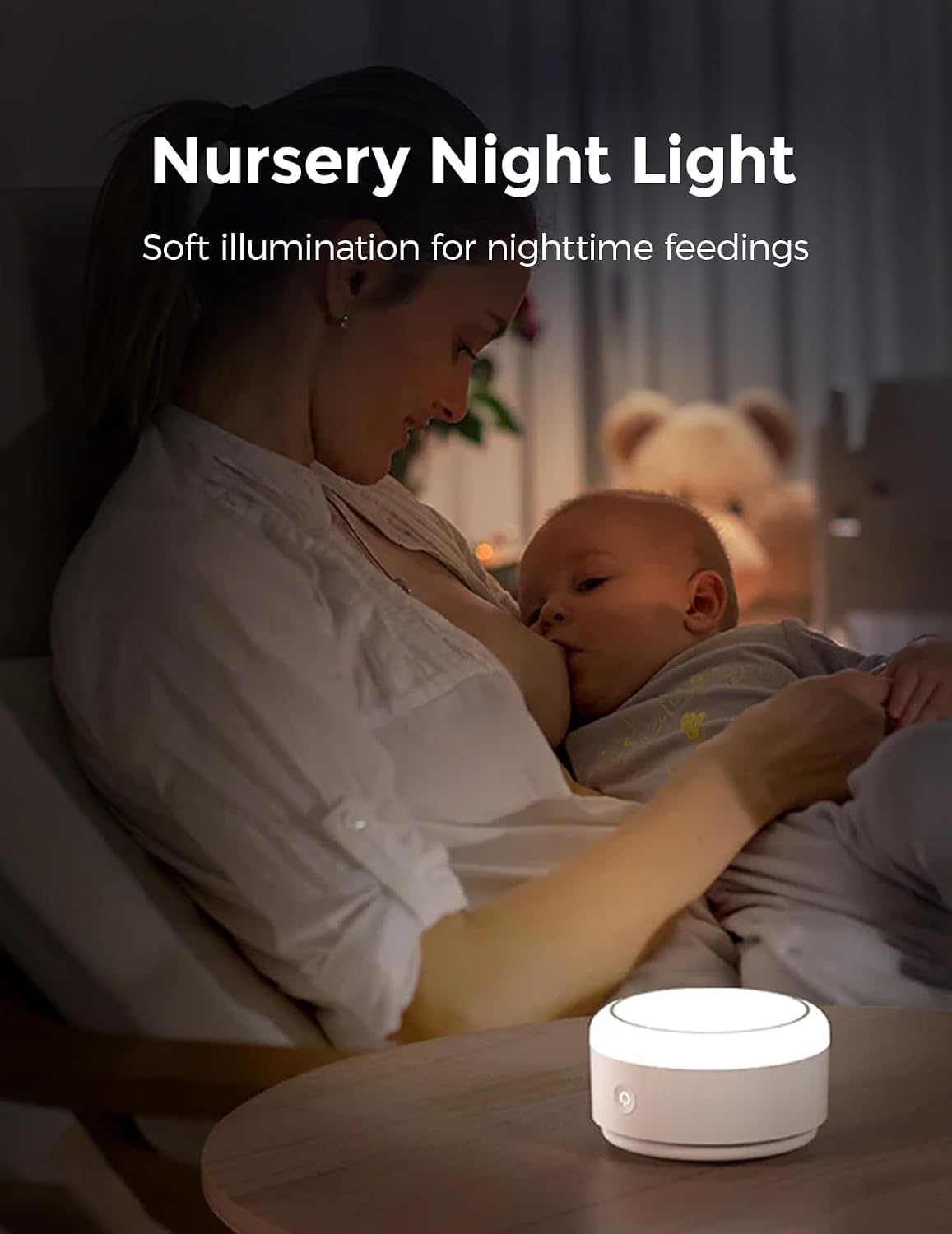 Sound Machine for Baby-20 Soothing Sounds & Touch Warm Light Portable White Noise for Kids & Adults for Sleeping Timer and Memory | Ideal Travel Companion & Nursery Must-Have
