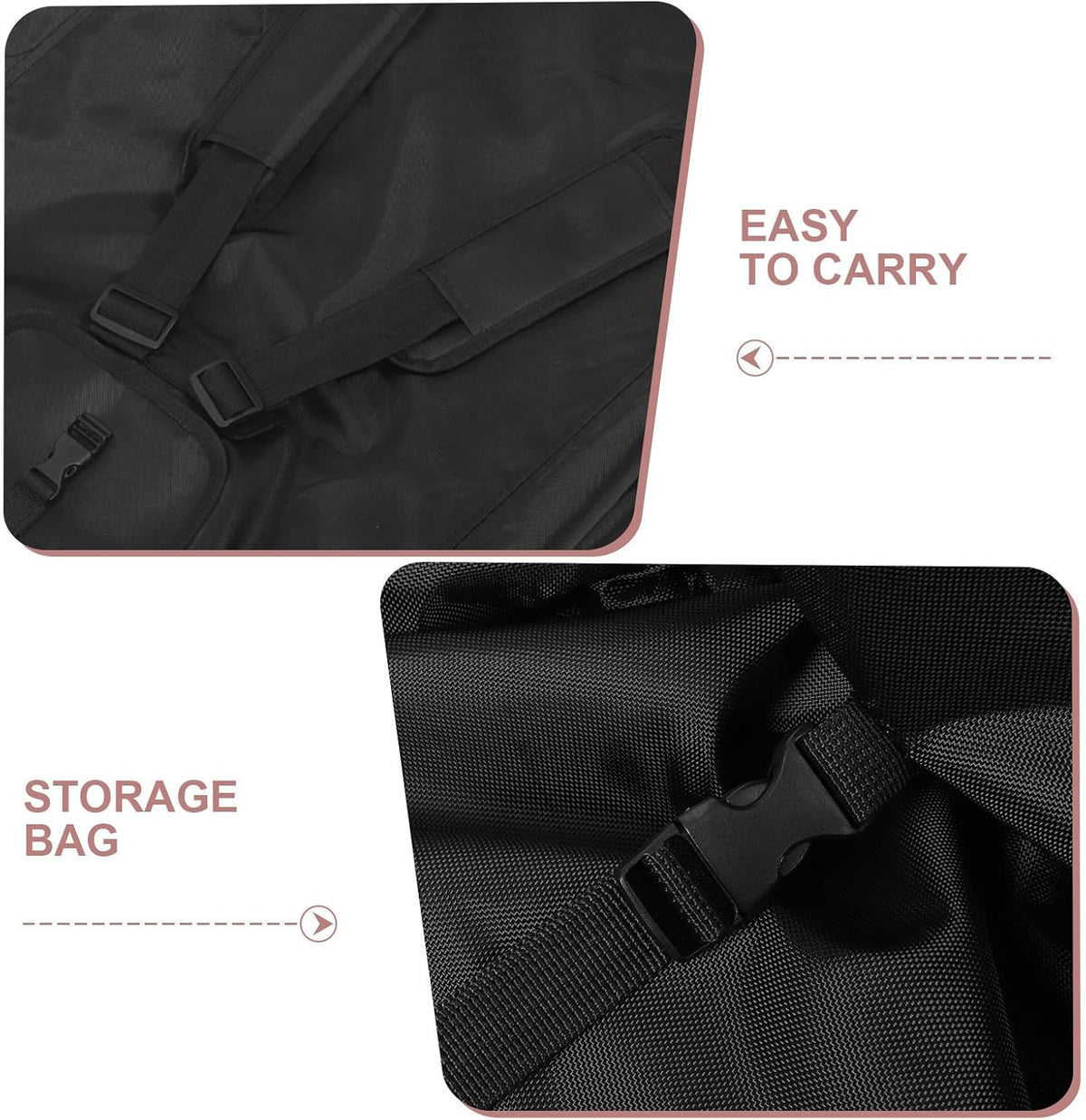Stroller Travel Bag Backpack for Airplanes and Trains Black Oxford