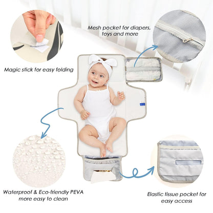Cowboy Horse Design Portable Diaper Changing Pad for Beach