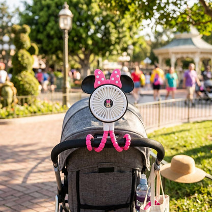Minnie Mouse Winnie the Pooh Stitch Cars Baby and Kids Portable Handheld Stroller Cooling Fan