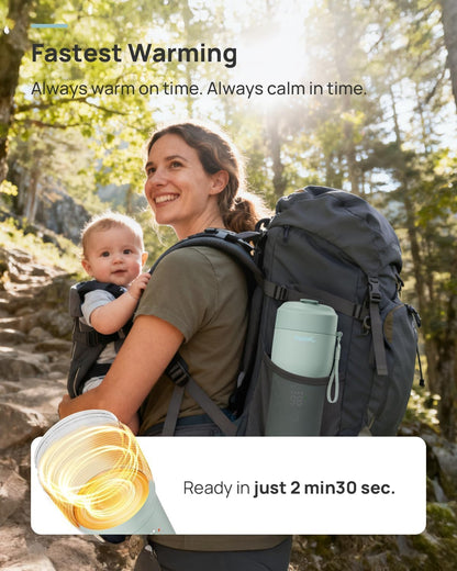 2X Faster Portable Baby Bottle Warmer Pro for Travel