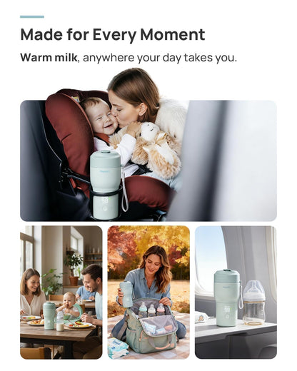 2X Faster Portable Baby Bottle Warmer Pro for Travel