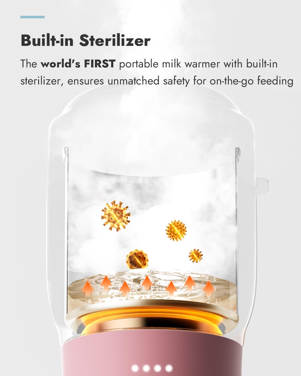 2X Faster Portable Baby Bottle Warmer Pro for Travel