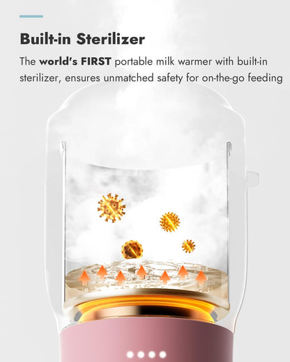 2X Faster Portable Baby Bottle Warmer Pro for Travel