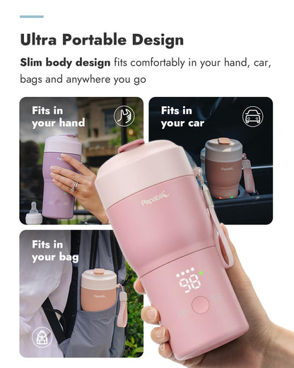 2X Faster Portable Baby Bottle Warmer Pro for Travel