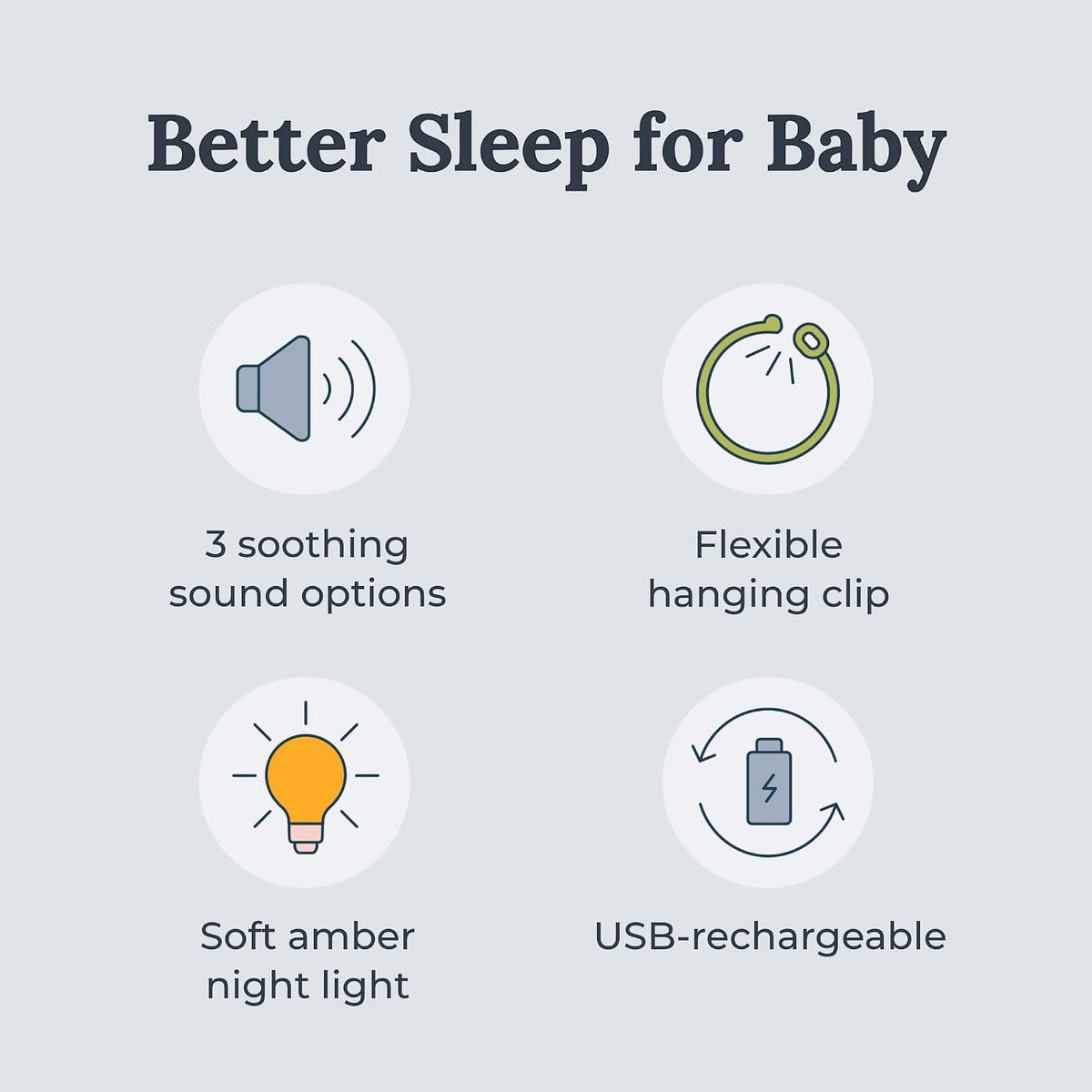 Hushh Portable White Noise Sound Machine for Baby - 2 Pack - 3 Natural Sounds with Volume Control, Compact Size, Noise Canceling for Sleep Aid, Office Privacy, & Meditation, Registry Gift