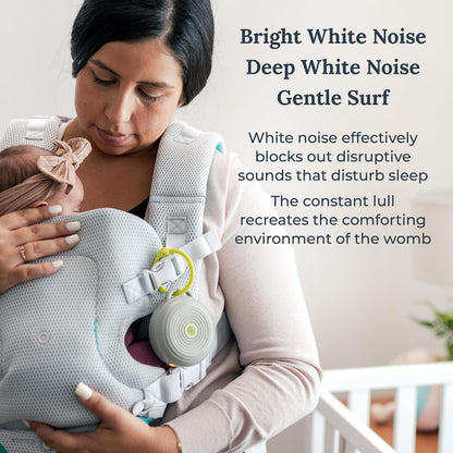 Hushh Portable White Noise Sound Machine for Baby - 2 Pack - 3 Natural Sounds with Volume Control, Compact Size, Noise Canceling for Sleep Aid, Office Privacy, & Meditation, Registry Gift
