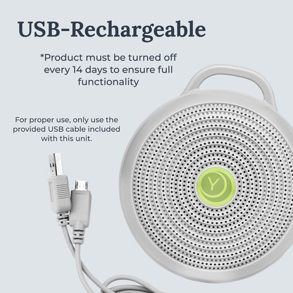 Hushh Portable White Noise Sound Machine for Baby - 2 Pack - 3 Natural Sounds with Volume Control, Compact Size, Noise Canceling for Sleep Aid, Office Privacy, & Meditation, Registry Gift