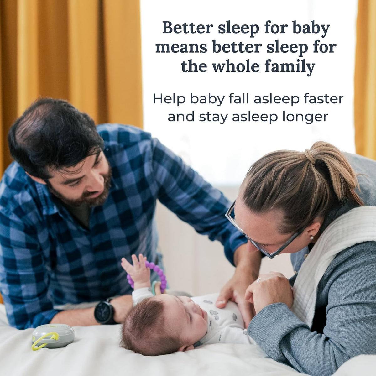 Hushh Portable White Noise Sound Machine for Baby - 2 Pack - 3 Natural Sounds with Volume Control, Compact Size, Noise Canceling for Sleep Aid, Office Privacy, & Meditation, Registry Gift