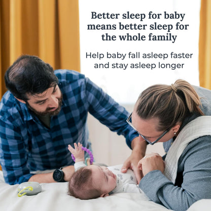 Hushh Portable White Noise Sound Machine for Baby - 2 Pack - 3 Natural Sounds with Volume Control, Compact Size, Noise Canceling for Sleep Aid, Office Privacy, & Meditation, Registry Gift