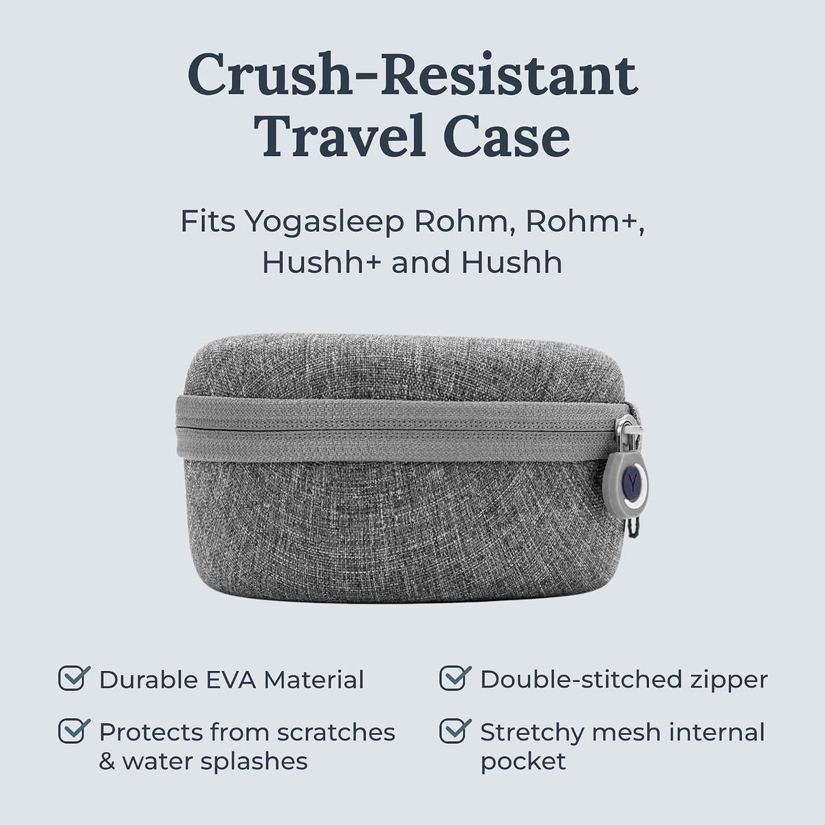Hushh Portable White Noise Sound Machine for Baby - 2 Pack - 3 Natural Sounds with Volume Control, Compact Size, Noise Canceling for Sleep Aid, Office Privacy, & Meditation, Registry Gift