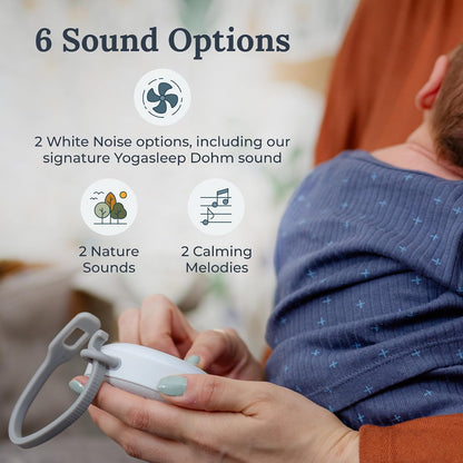 Hushh Portable White Noise Sound Machine for Baby - 2 Pack - 3 Natural Sounds with Volume Control, Compact Size, Noise Canceling for Sleep Aid, Office Privacy, & Meditation, Registry Gift