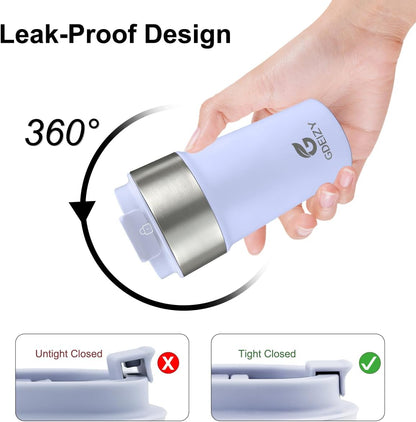 17oz Insulated Travel Coffee Mug, Stainless Steel Cup with Leakproof Lid | 304 Double Wall Vacuum Steel, Long Heat & Cold Retention, 360° Leakproof, BPA-Free Reusable Tumbler, Fits Car Cup Holders