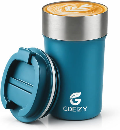 17oz Insulated Travel Coffee Mug, Stainless Steel Cup with Leakproof Lid | 304 Double Wall Vacuum Steel, Long Heat & Cold Retention, 360° Leakproof, BPA-Free Reusable Tumbler, Fits Car Cup Holders