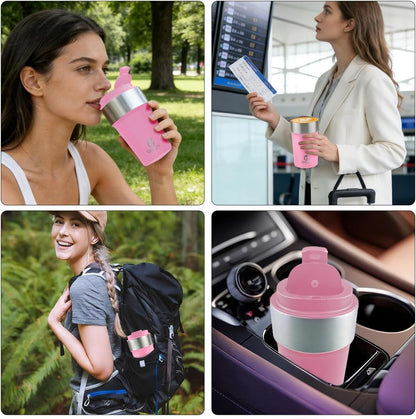 17oz Insulated Travel Coffee Mug, Stainless Steel Cup with Leakproof Lid | 304 Double Wall Vacuum Steel, Long Heat & Cold Retention, 360° Leakproof, BPA-Free Reusable Tumbler, Fits Car Cup Holders