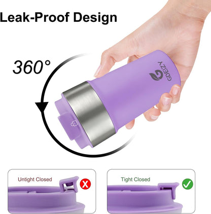17oz Insulated Travel Coffee Mug, Stainless Steel Cup with Leakproof Lid | 304 Double Wall Vacuum Steel, Long Heat & Cold Retention, 360° Leakproof, BPA-Free Reusable Tumbler, Fits Car Cup Holders