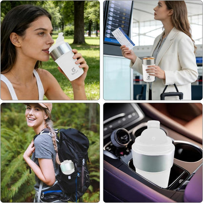 17oz Insulated Travel Coffee Mug, Stainless Steel Cup with Leakproof Lid | 304 Double Wall Vacuum Steel, Long Heat & Cold Retention, 360° Leakproof, BPA-Free Reusable Tumbler, Fits Car Cup Holders